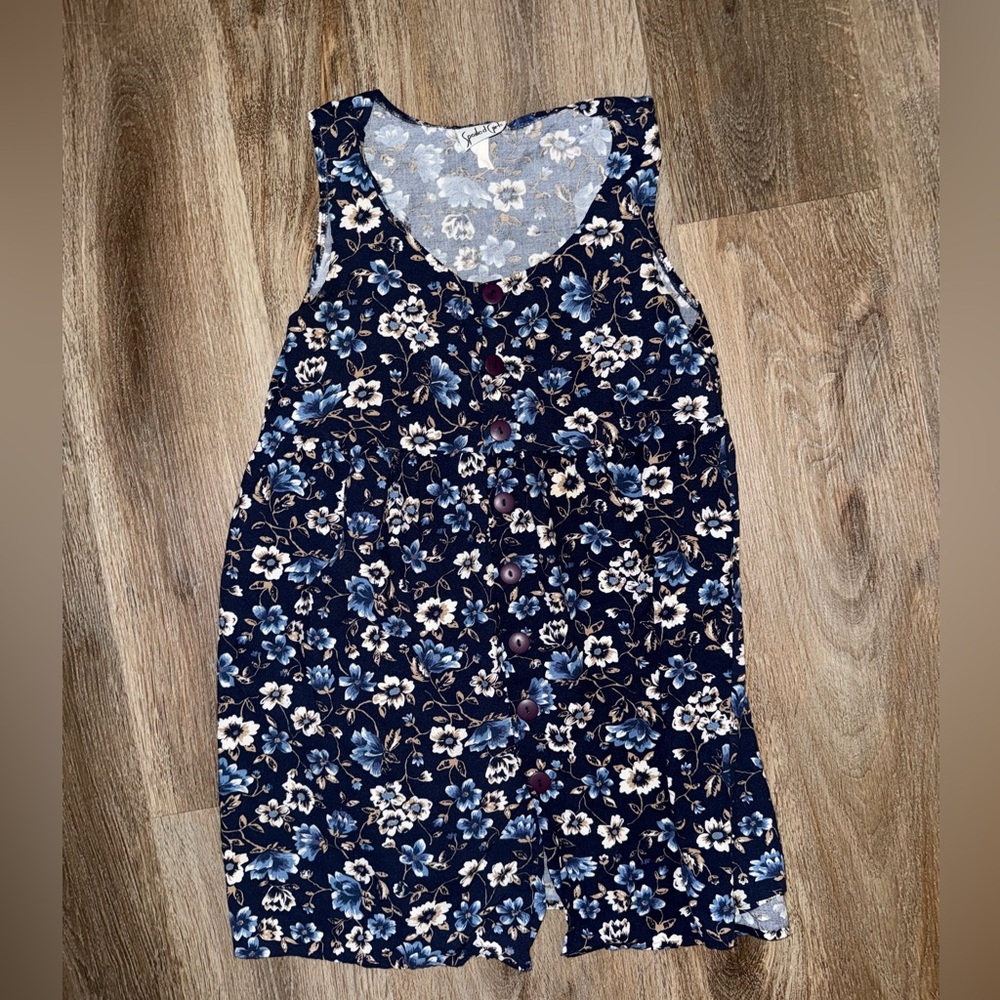 Vintage 90s Floral Mini Dress